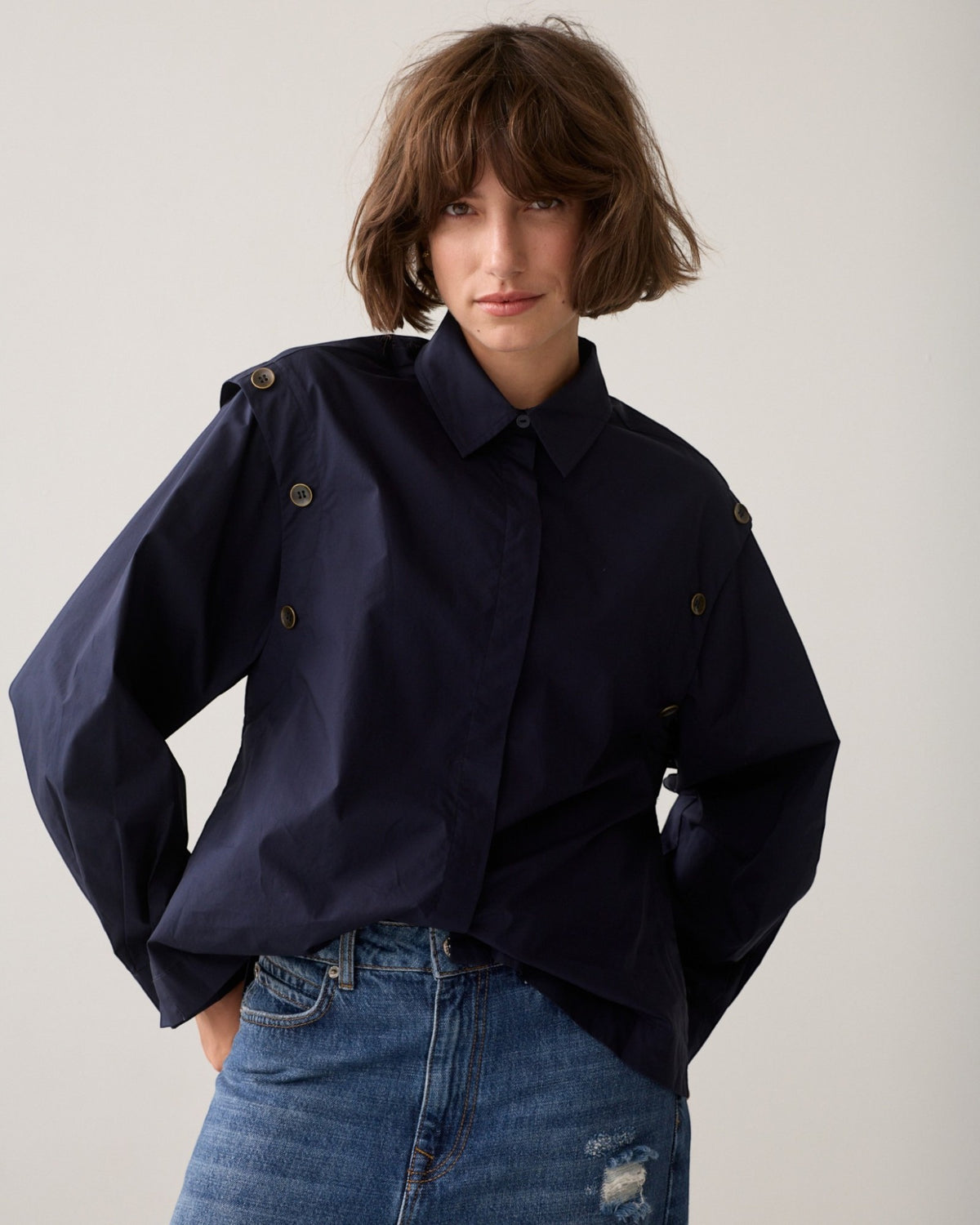 Button Bluse