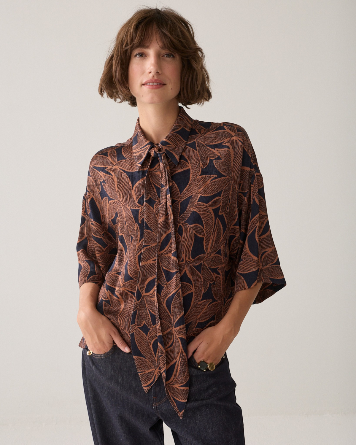 Bluse Abstract Flowers