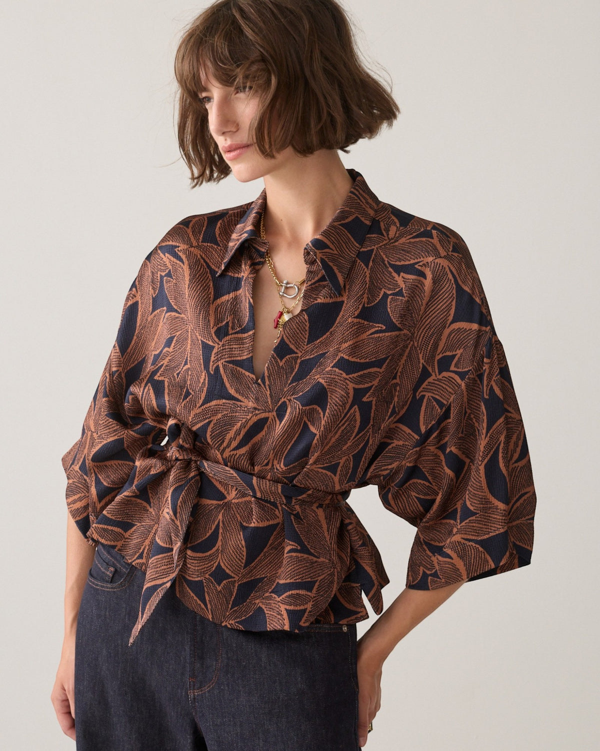 Bluse Abstract Flowers