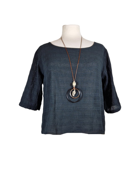 Bluse Kurz mit Kette