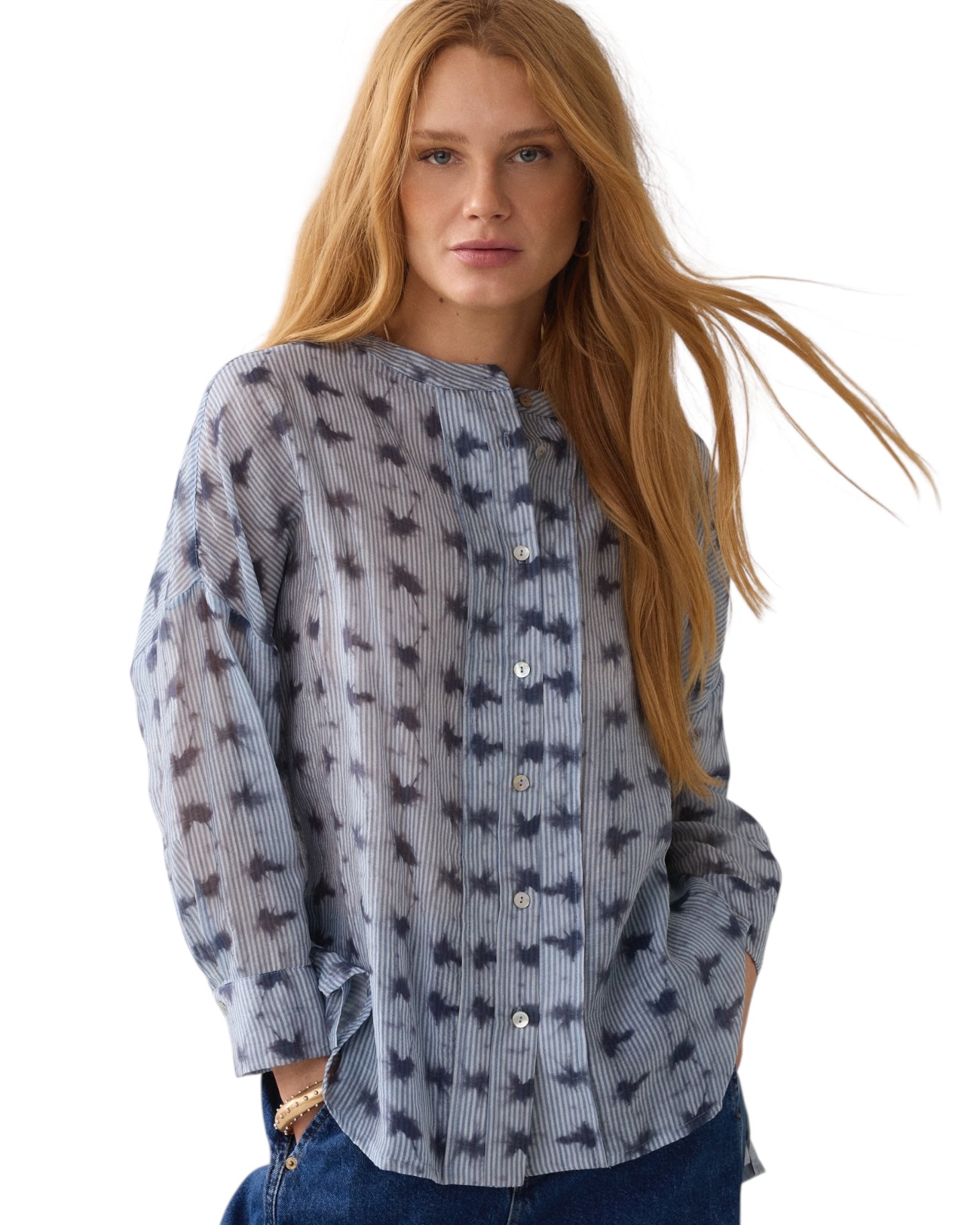 Bluse Tie dye Stripe