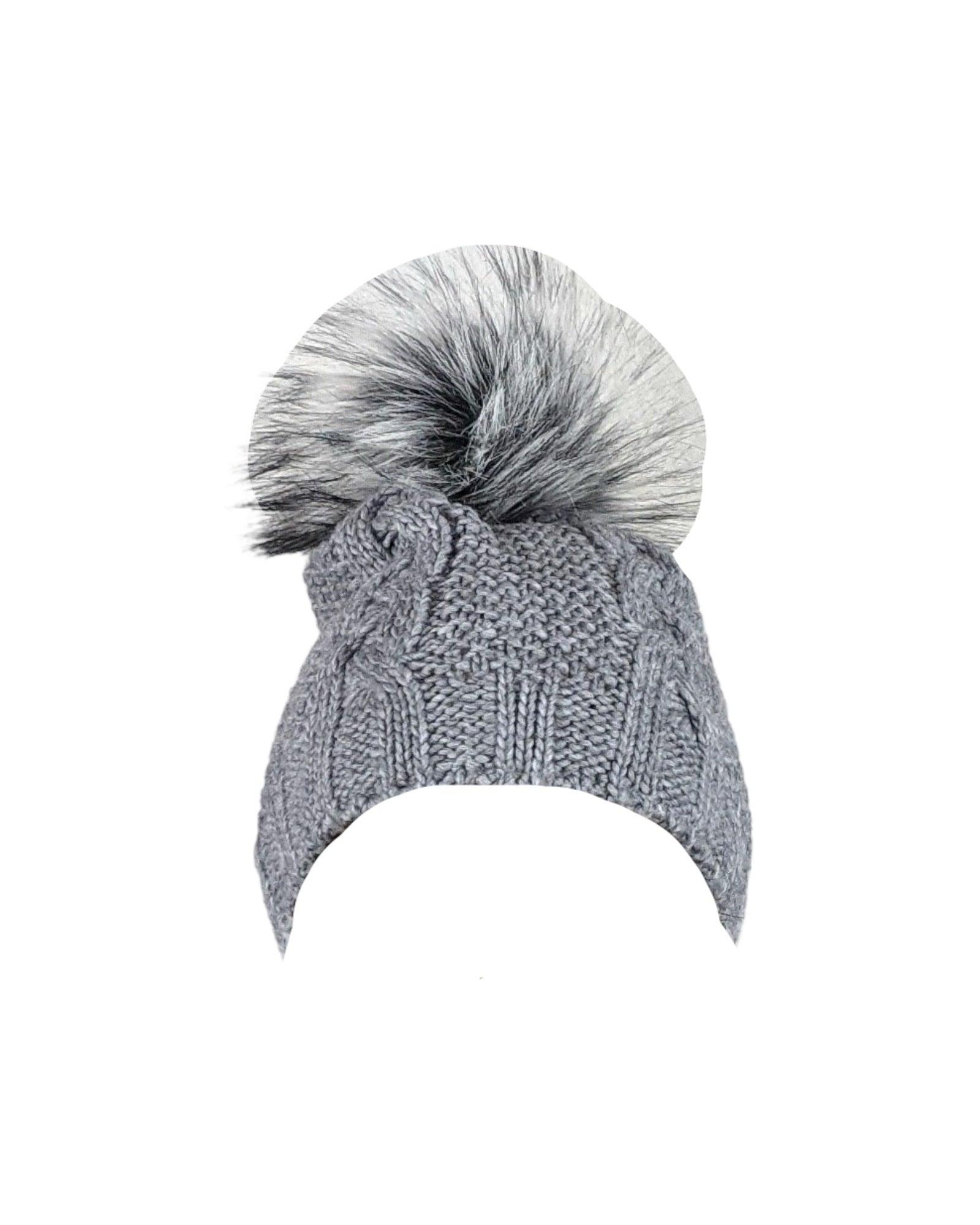 Bonnet court en p.p. tressé avec pont en polaire