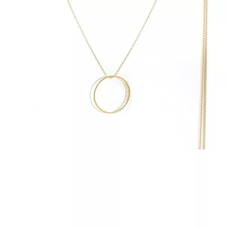 Collier Leni 925er Si 2 Anneaux Grand