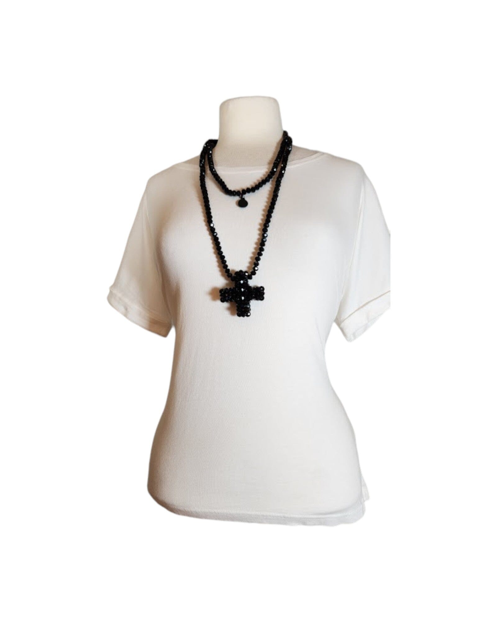 A Cross Long Kette Plü Black Einheitsgröße
