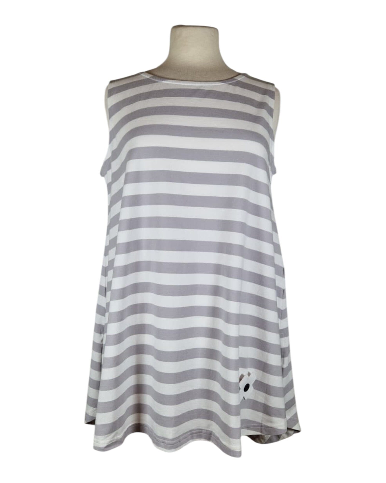 A Top Stripe Top Plü Cement Stripe S