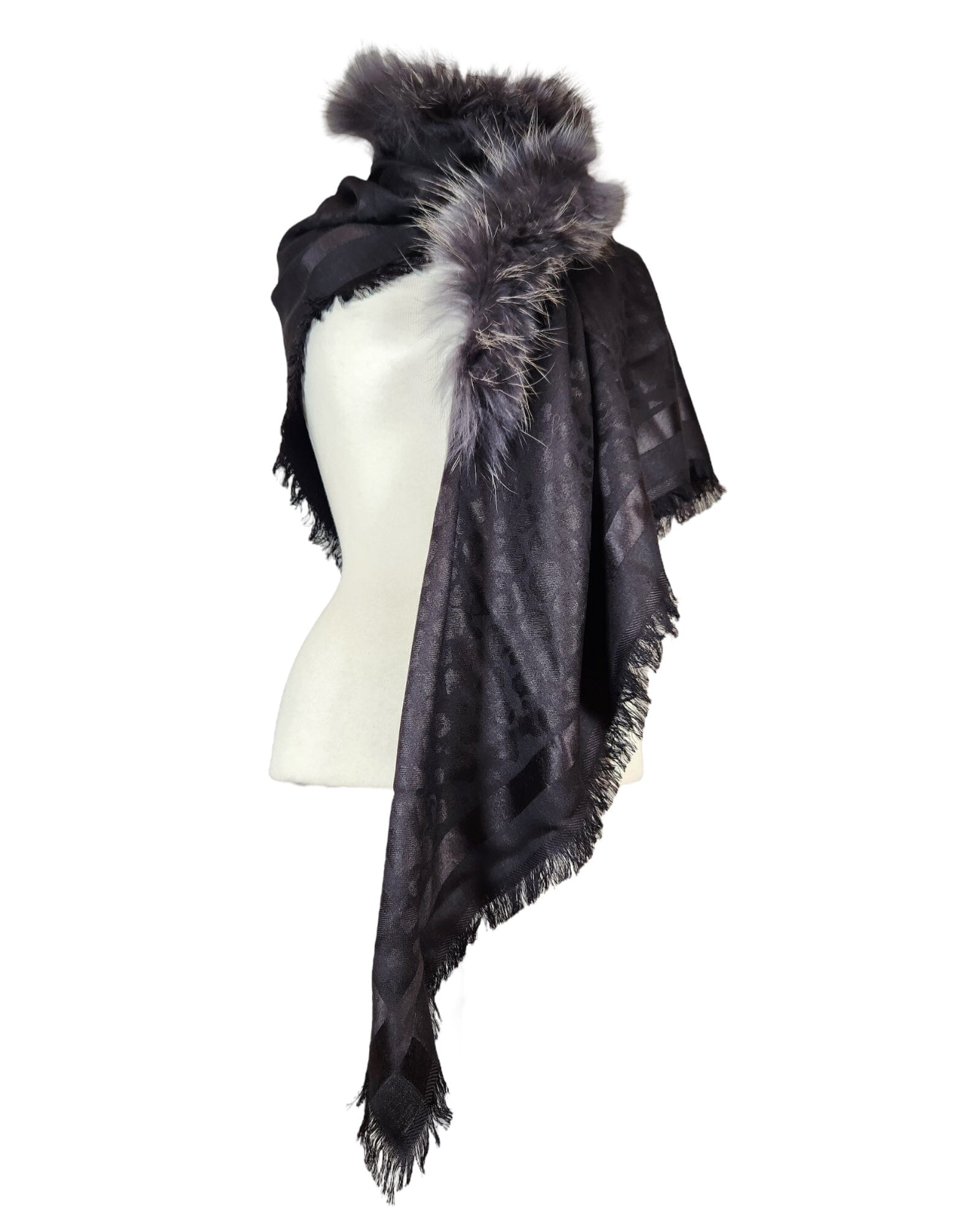 Alba Schal Mala Alisha Black 125x125 cm