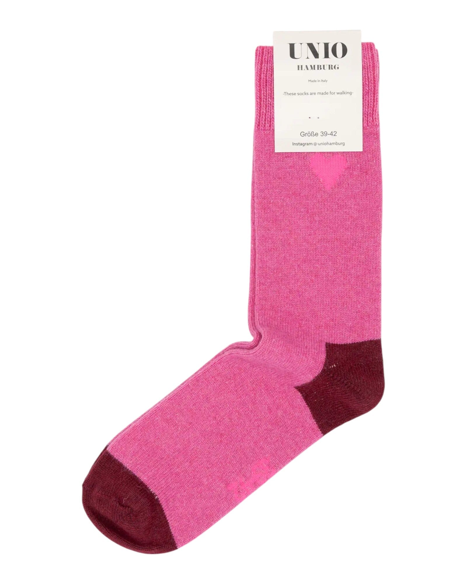 Amore Cashmere Socken UNIO 03 Barbie-Pink 36-38