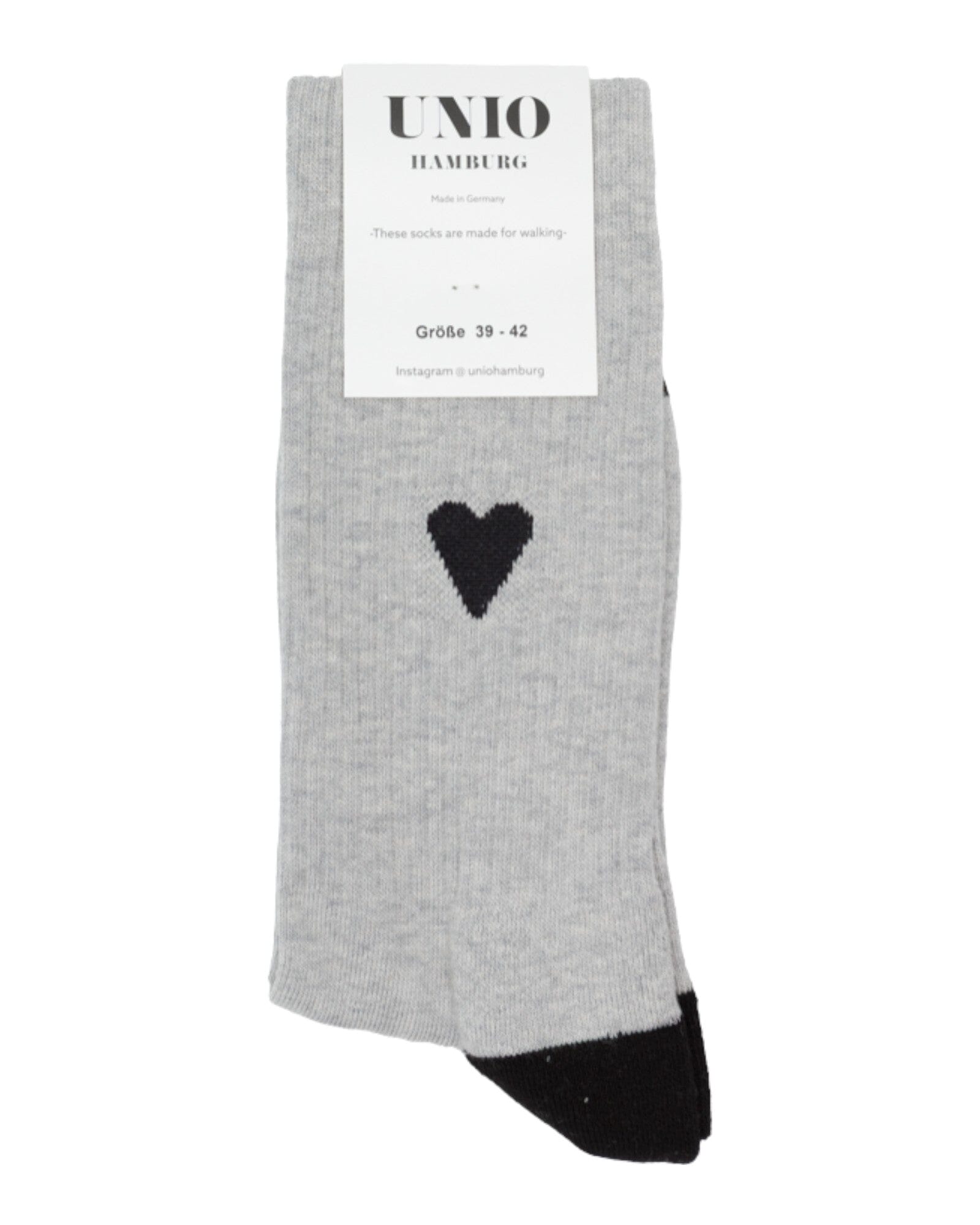 Amore Socken UNIO 07 Grey-Black 36-38