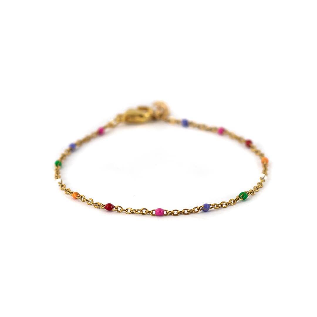 Armband Feo Armband inrosa Bunt 18-19cm + 3cm Extender