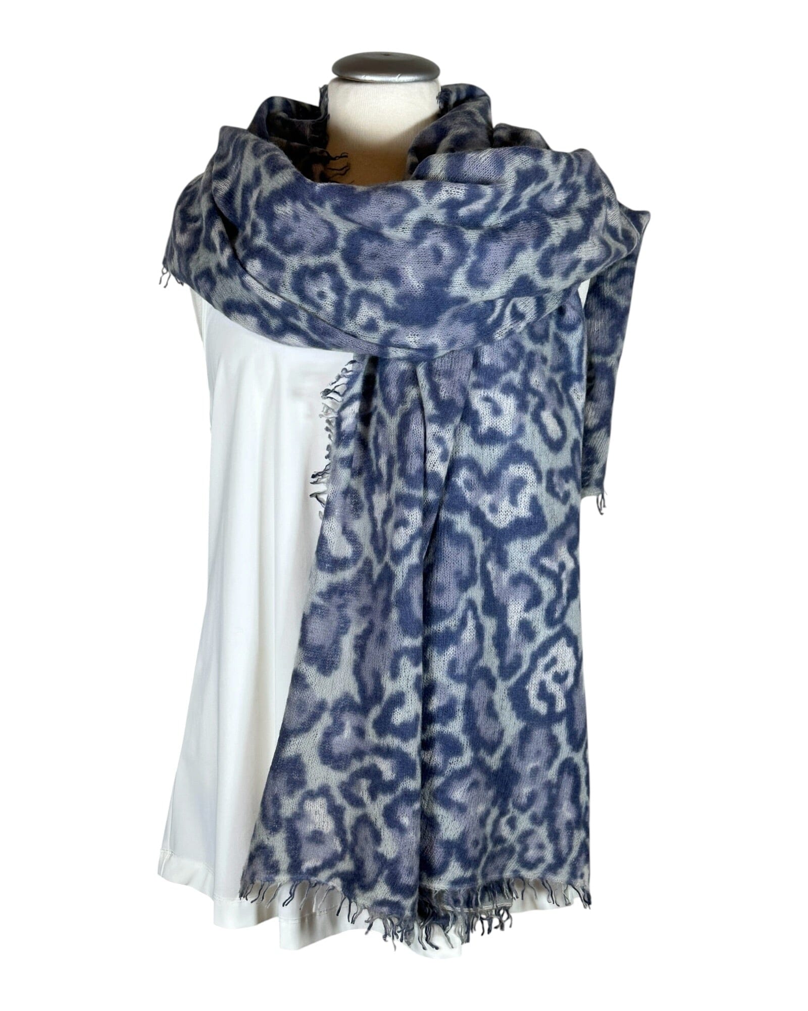 Asher Blue Kaschmirschal Mala Alisha Blue 80x190 cm