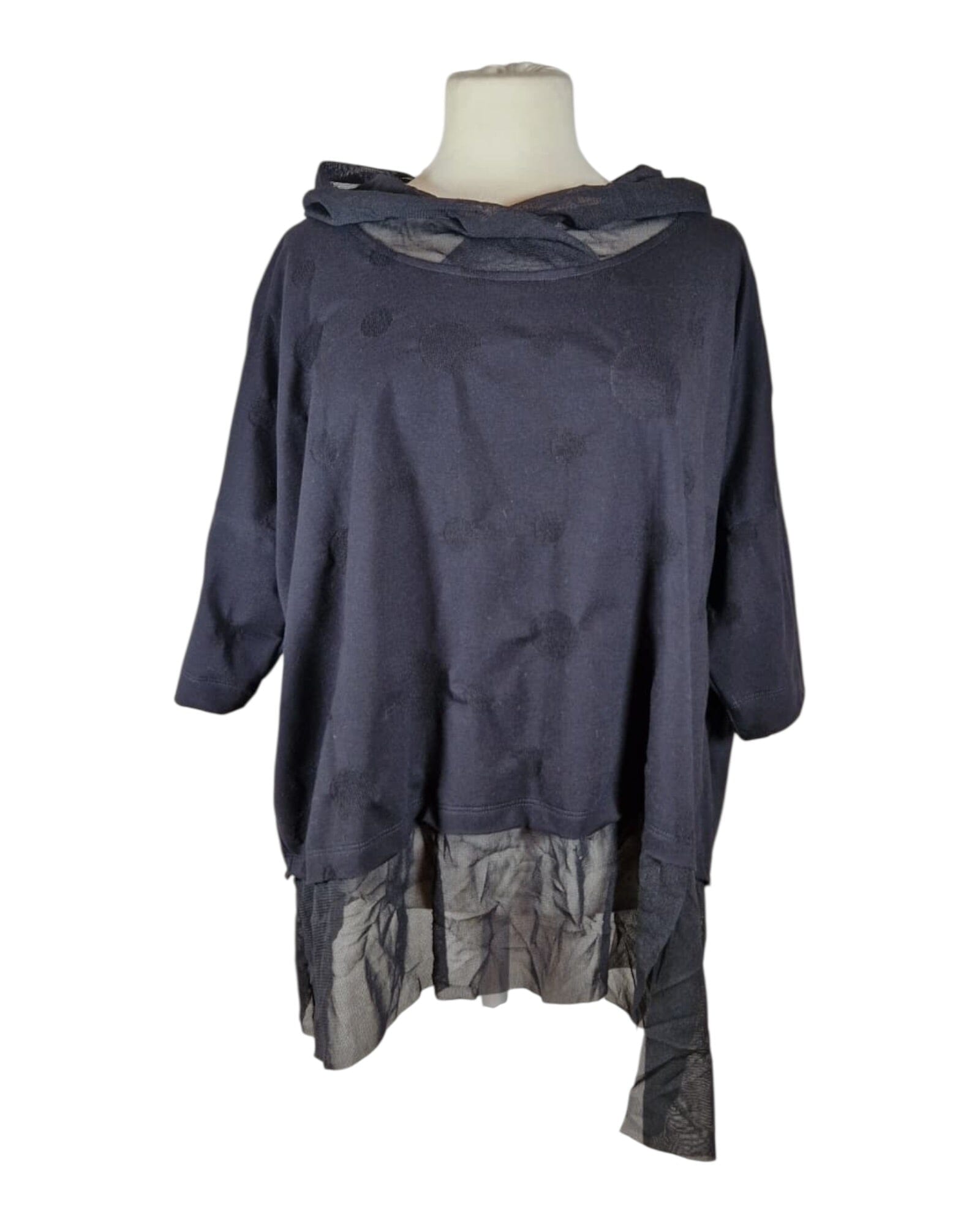 Bigshirt Meshmix Shirt Elli 90 Black 0