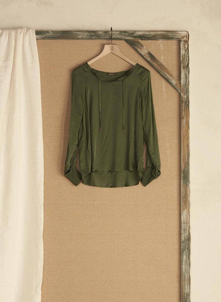 Blouse Shirt Bluse Nile Green S