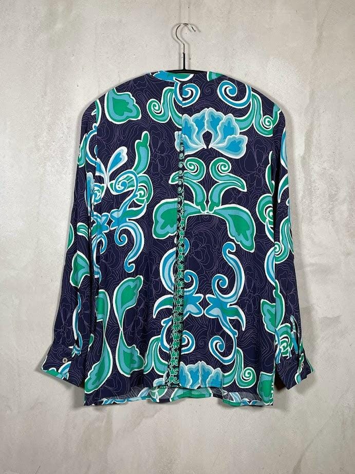 Bluse 1/1 Arm durchgeknöpft mit Druck Bluse Lieblingsstück