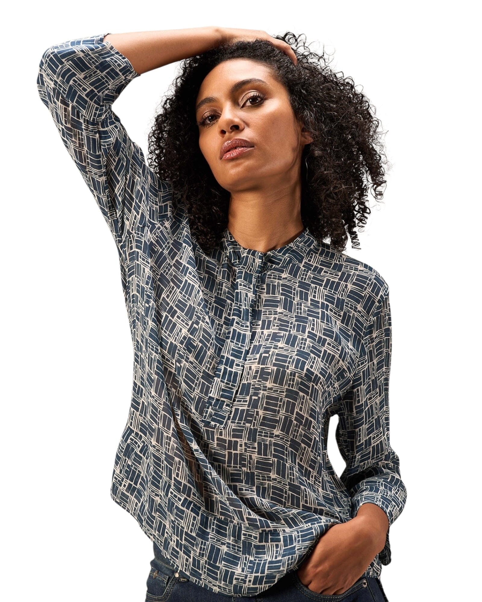 Bluse Bluse Nile Blue S