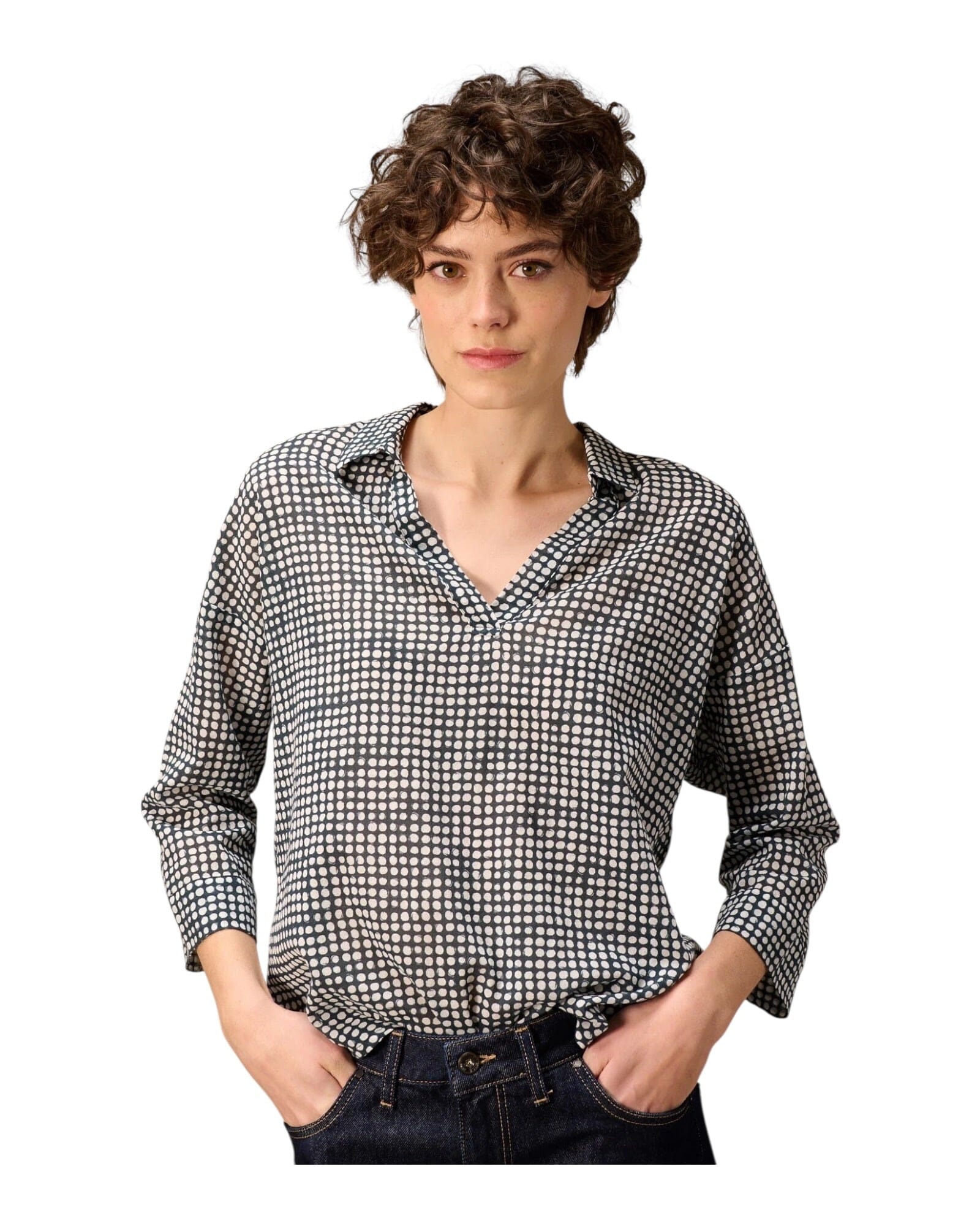 Bluse Bluse Nile Nightblue S