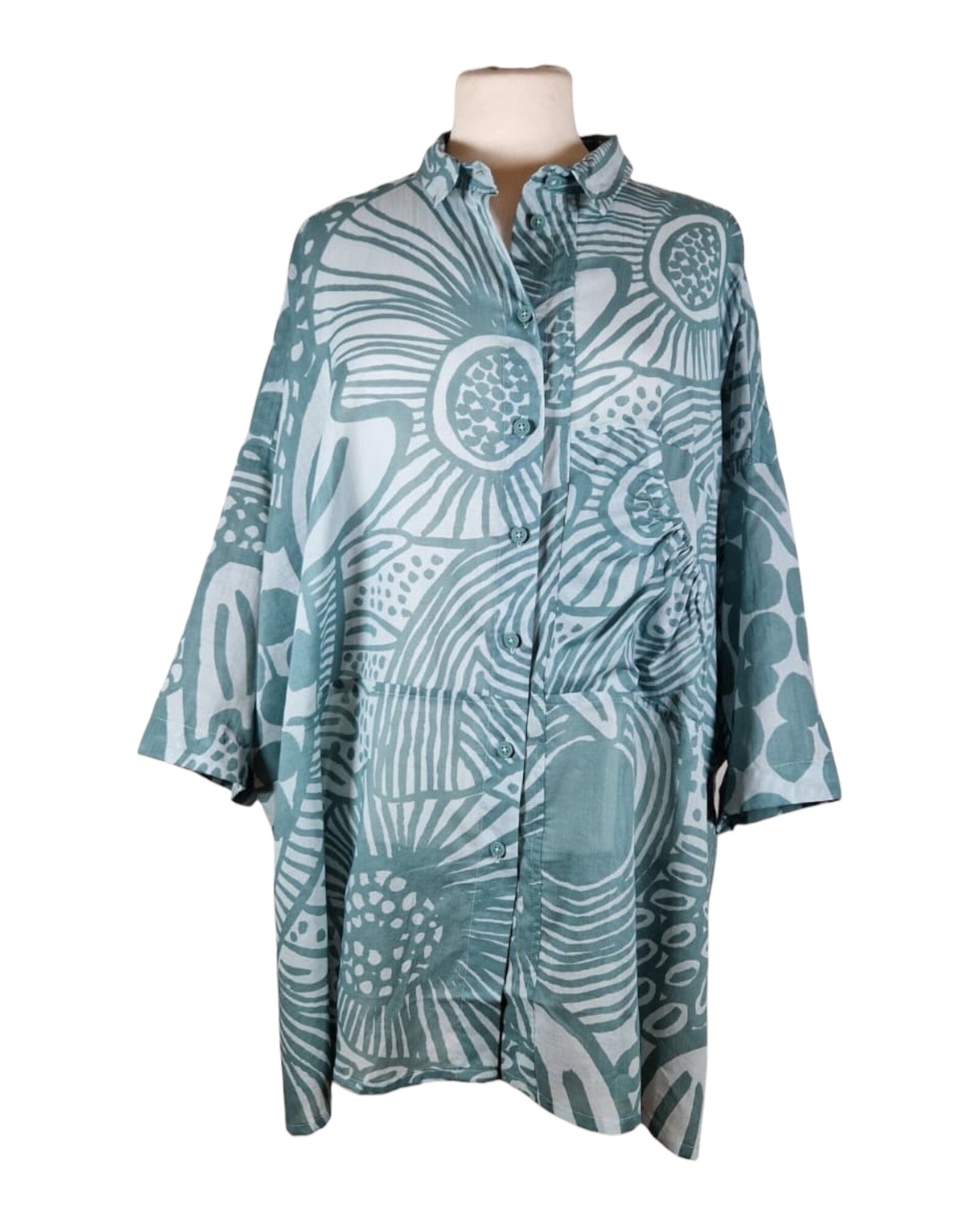 Bluse Bluse Rundholz Black Label 451 Grass Print S
