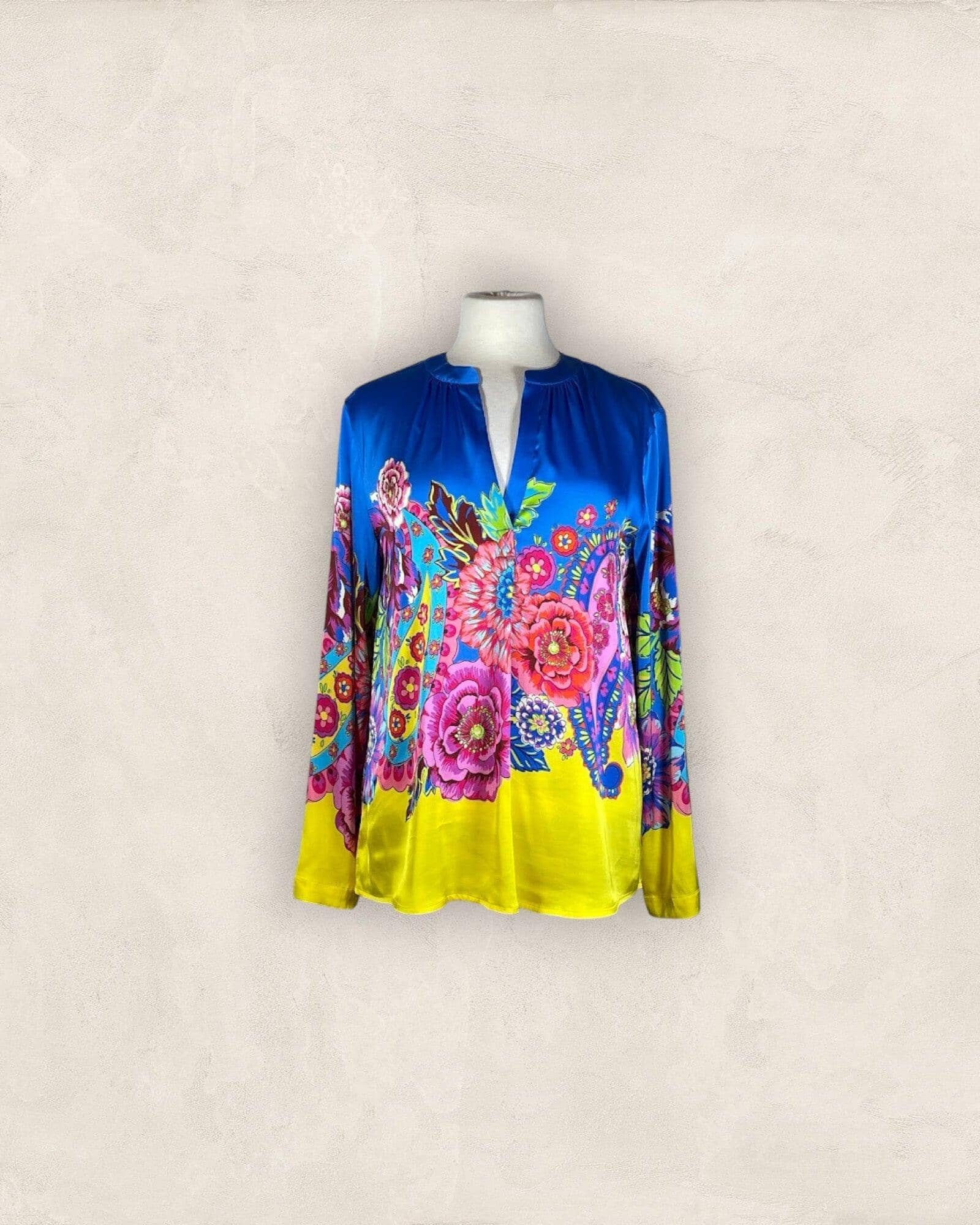 Bluse Folk Bluse Grace 745 Lagoon S