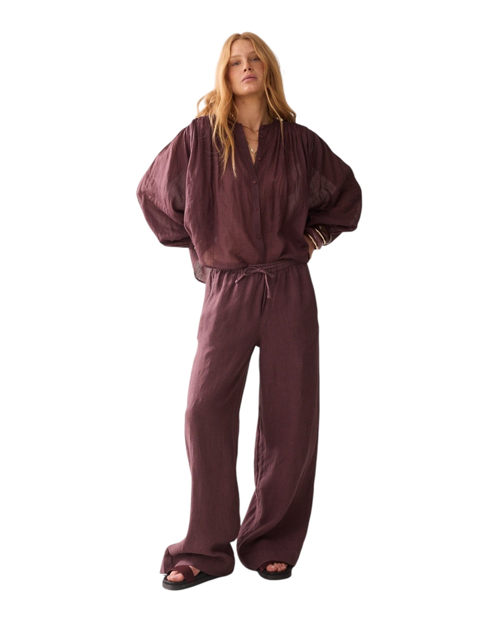 Bluse Ramie Bluse Summum Woman