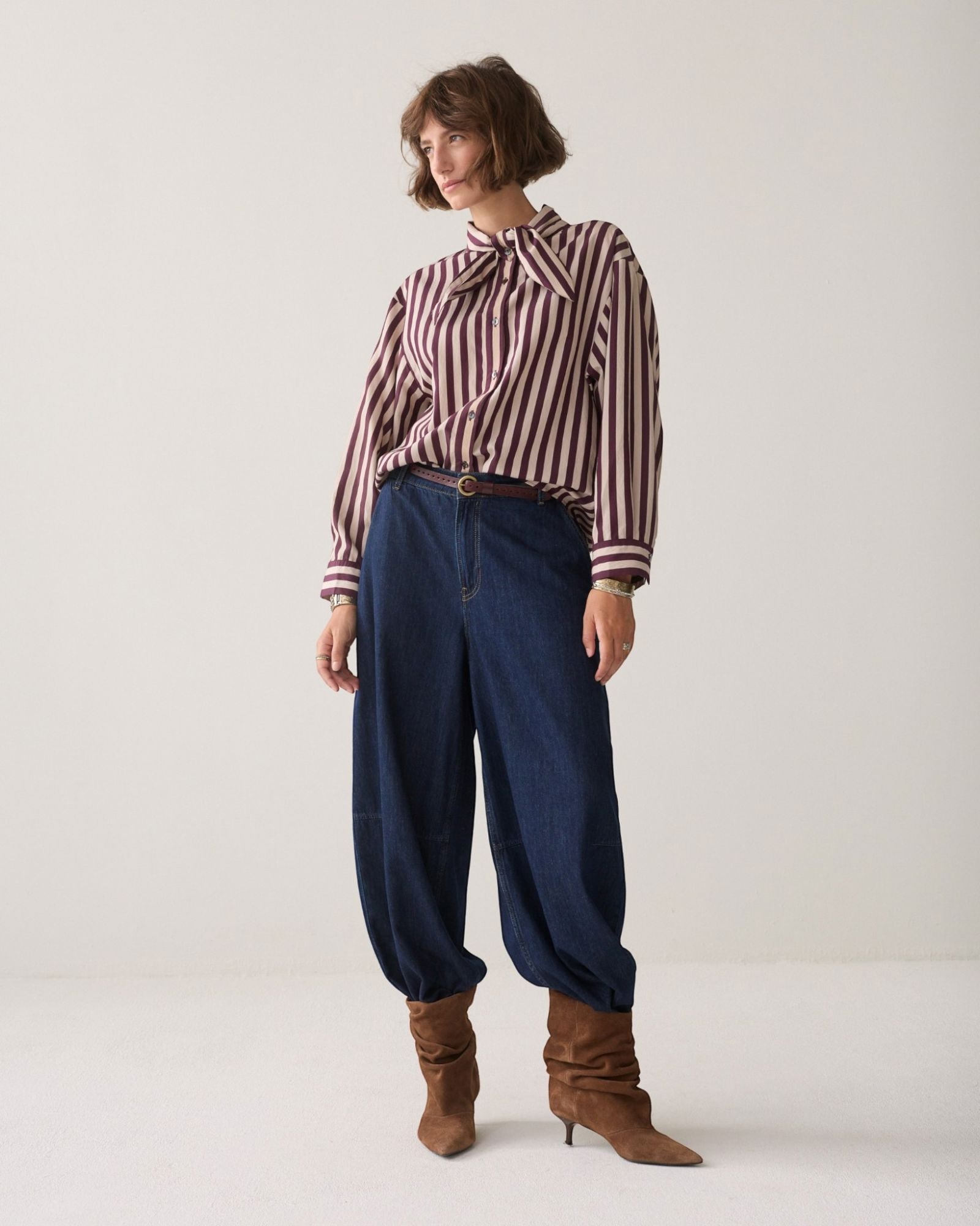Bluse Stripe Bluse Summum Woman