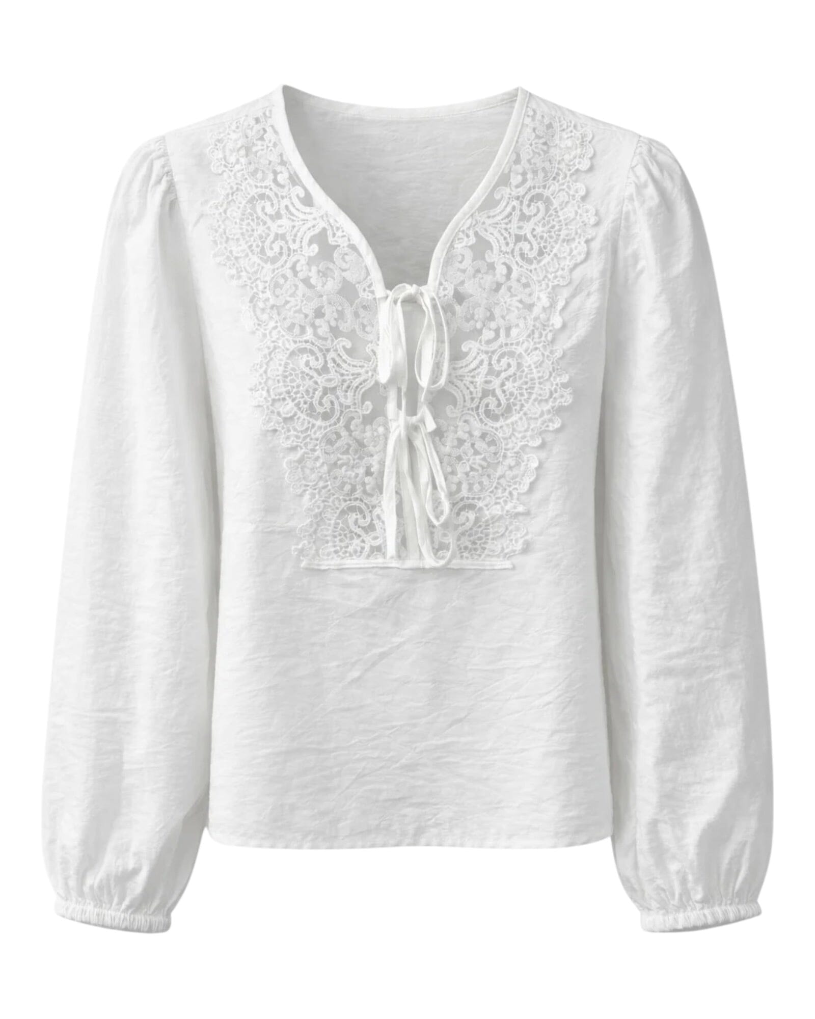 Bony Viscose Lace Bluse Bluse Jane Lushka 716 Cloud Dancer S