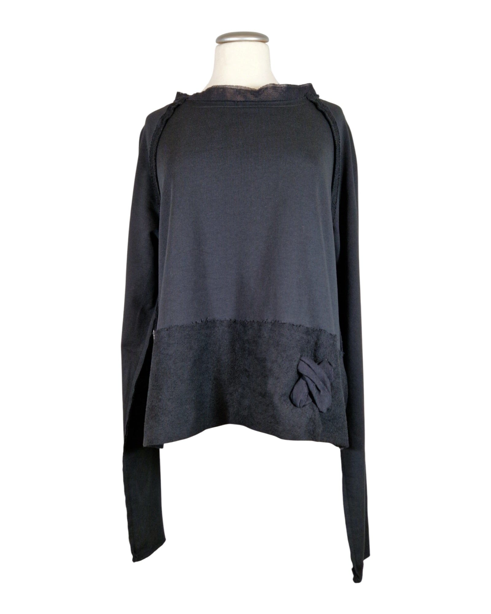 Boxed Sweatshirt Plü Black S