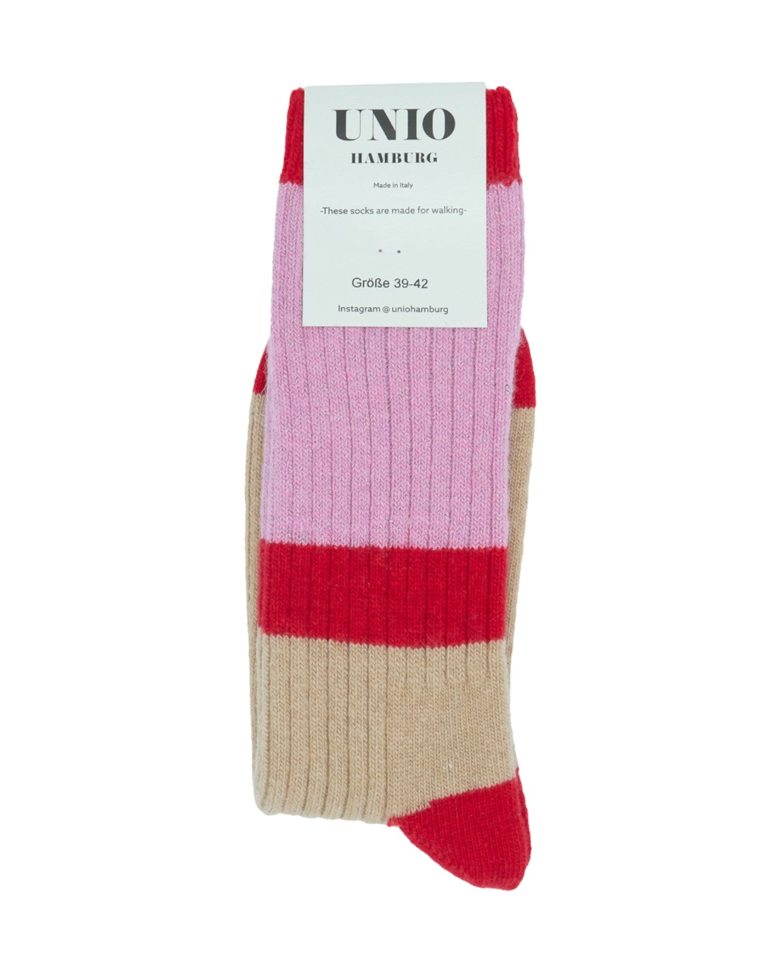 Calm Glitzi Socken UNIO 06 Cherry Rose Glitzi 36-38
