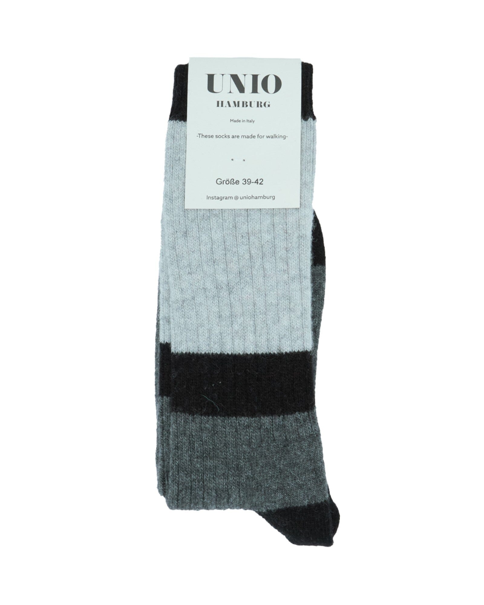 Calm Glitzi Socken UNIO 08 Black Grey Glitzi 36-38