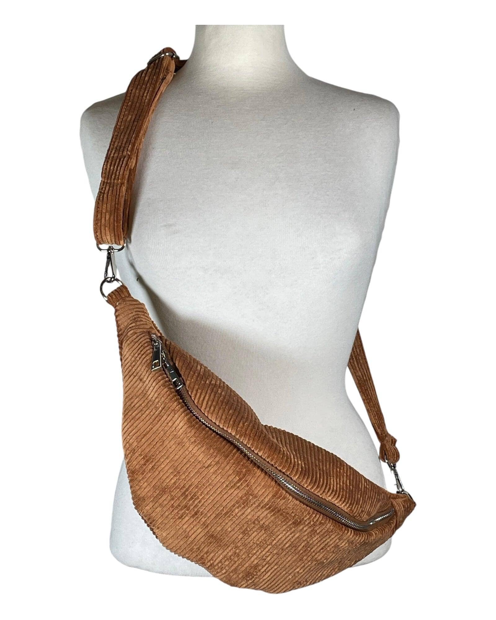 Cord Crossbody Crossbody Bag Kolibri Ulm Cognac ca. 40x18cm