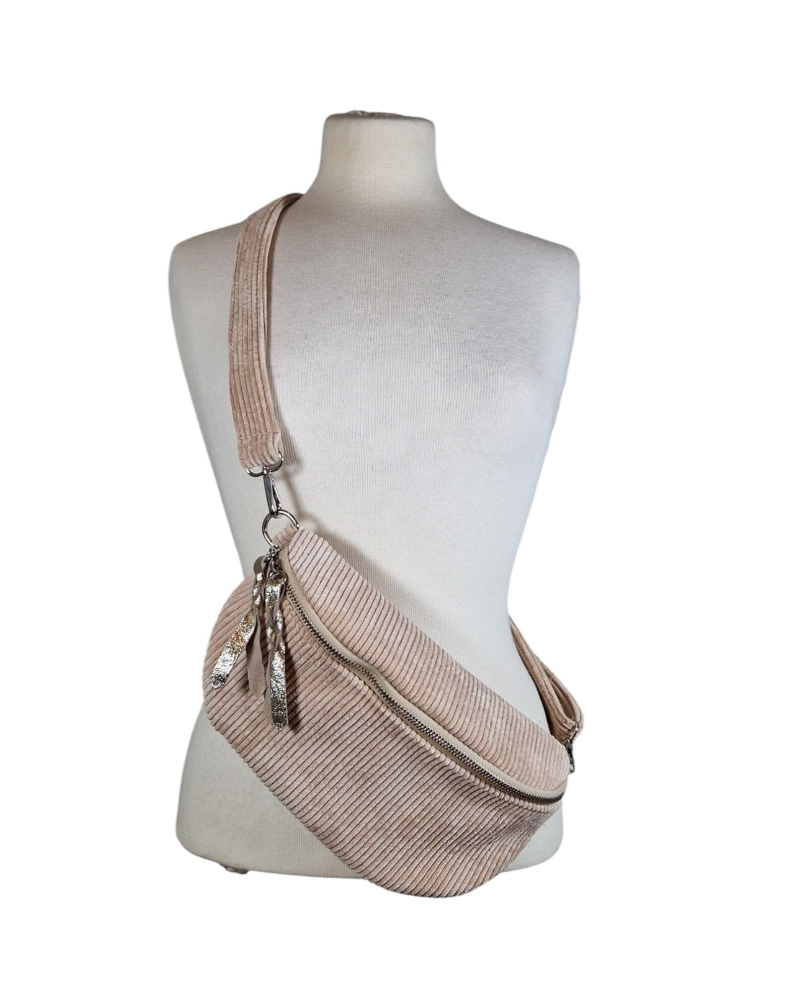 Cord Crossbody Klein Crossbody Bag Alanda Creme Einheitsgröße