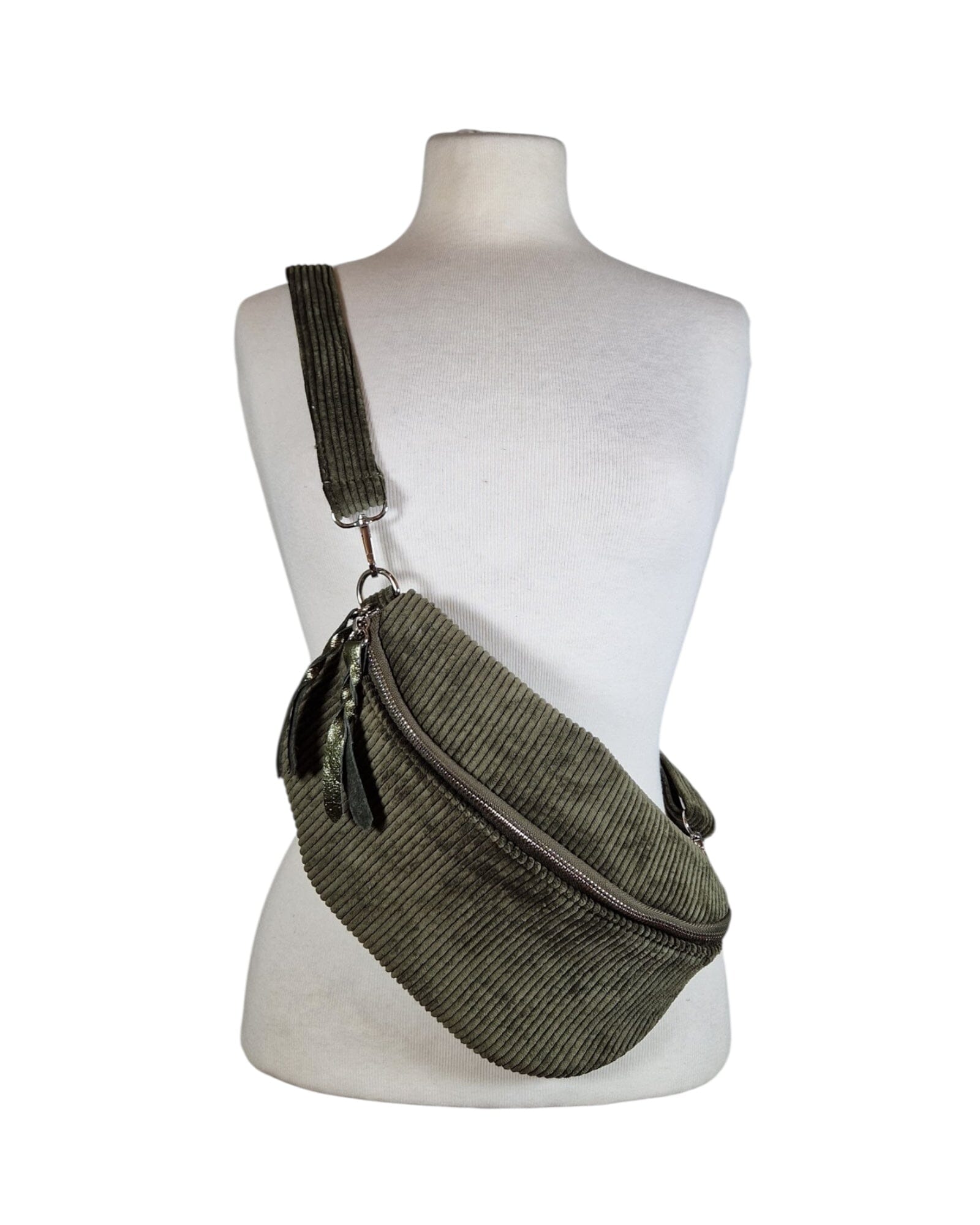 Cord Crossbody Klein Crossbody Bag Alanda Khaki Einheitsgröße