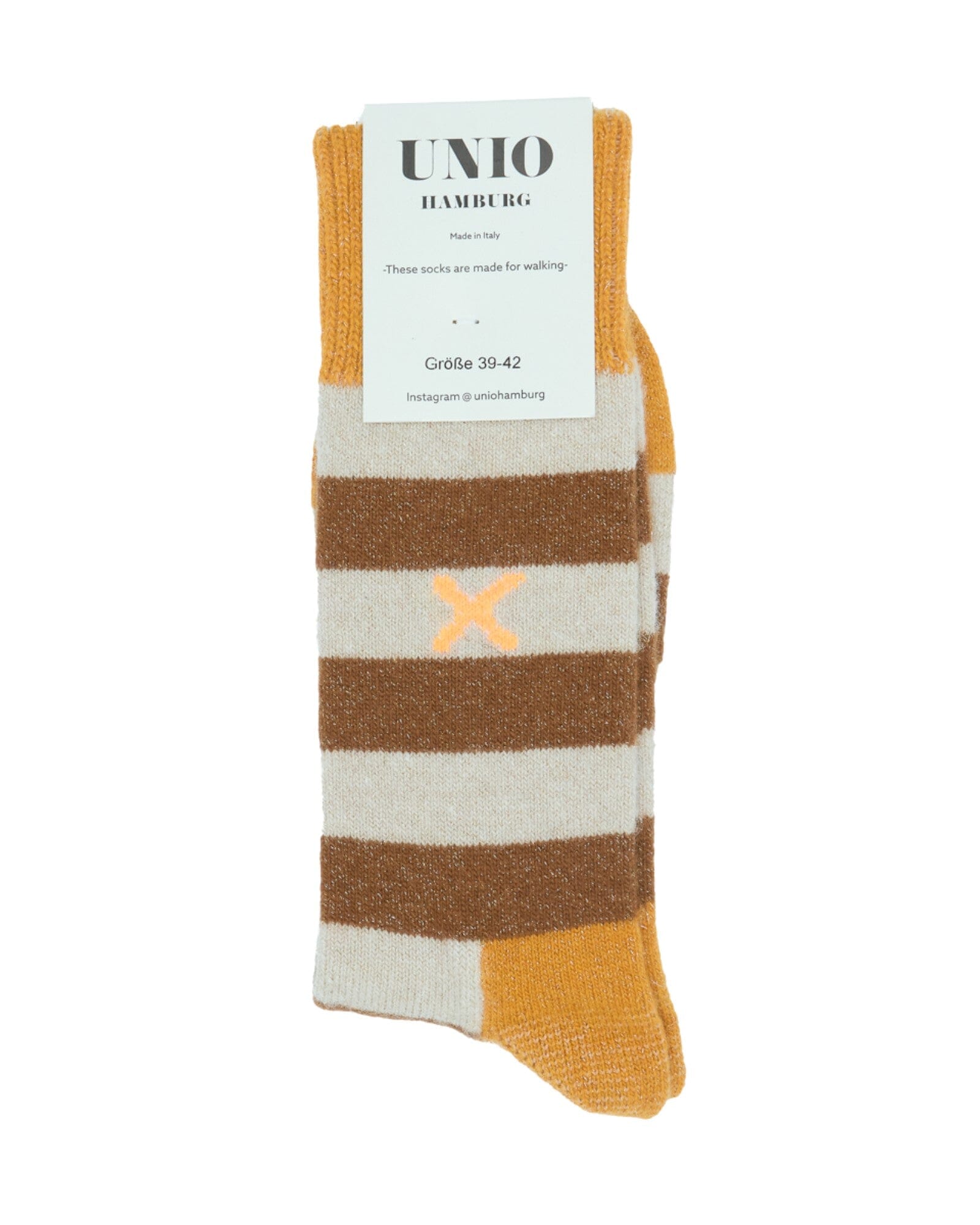 Cosy Glitzi Socken UNIO 03 mustard-toast-camel 36-38