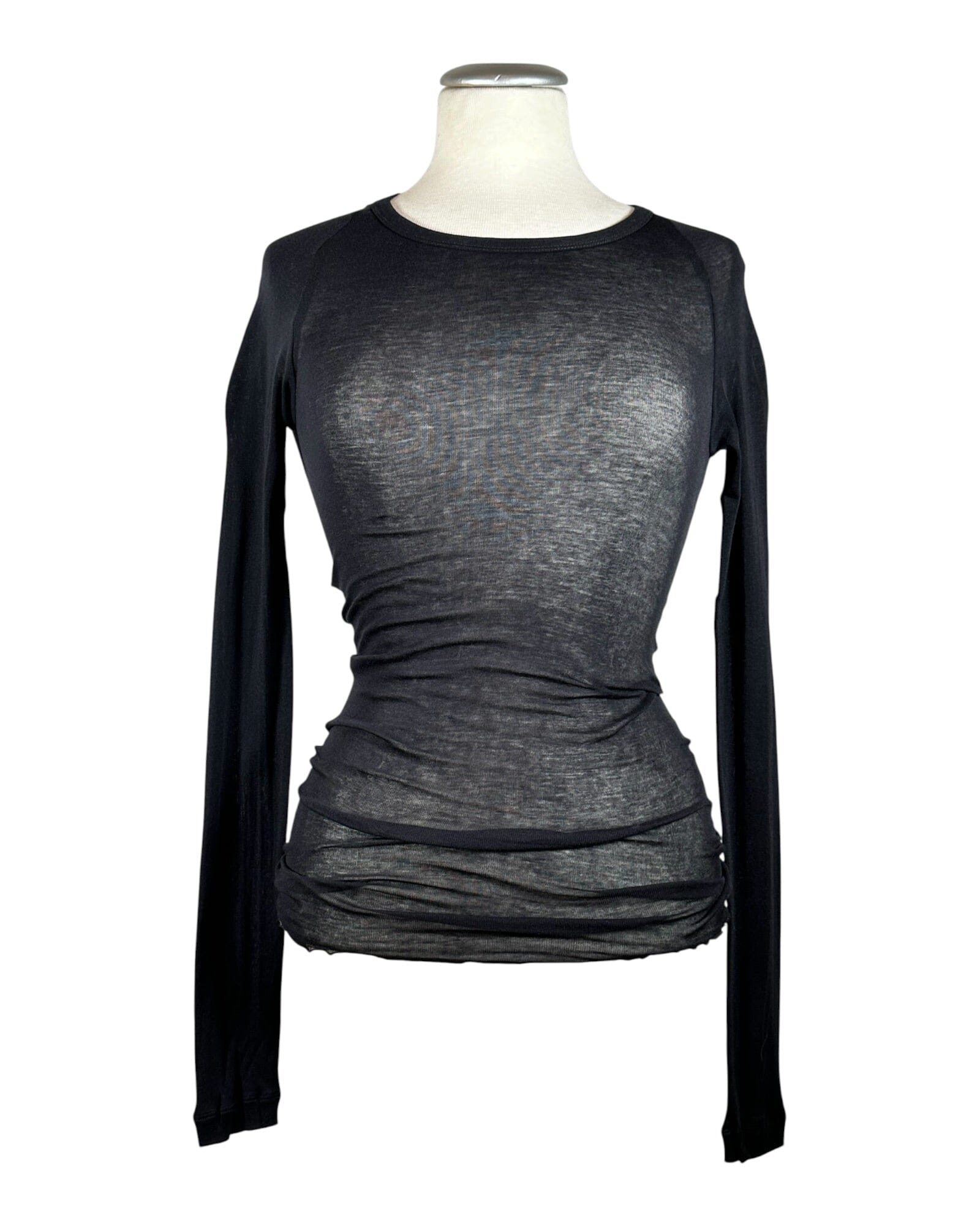Cotton Elvira Shirt Seamless Basic Black S/M