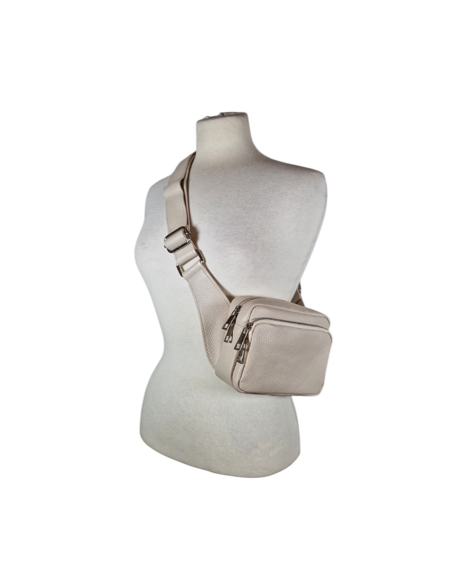 Crossbody Bag Elegant Sportlich Klein Tasche Kolibri Ulm Offwhite ca. 20x15cm