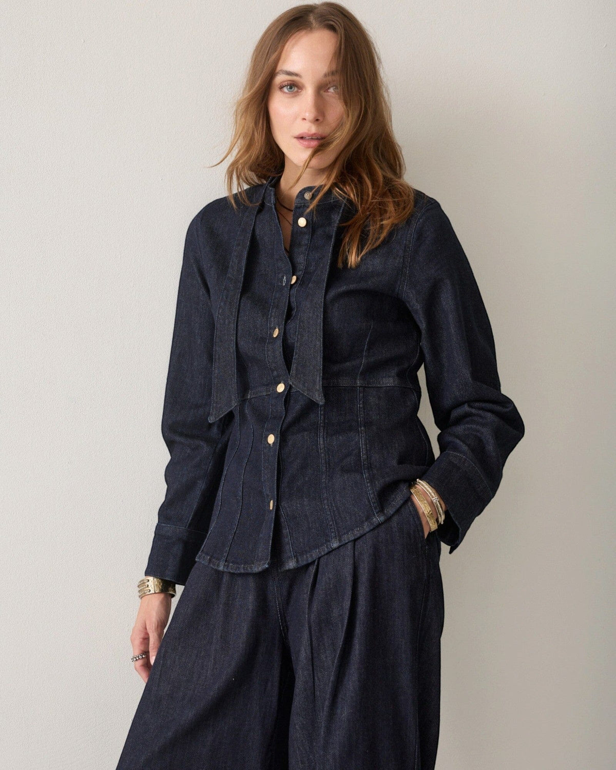 Denim Blouse Jeansjacke Summum Woman