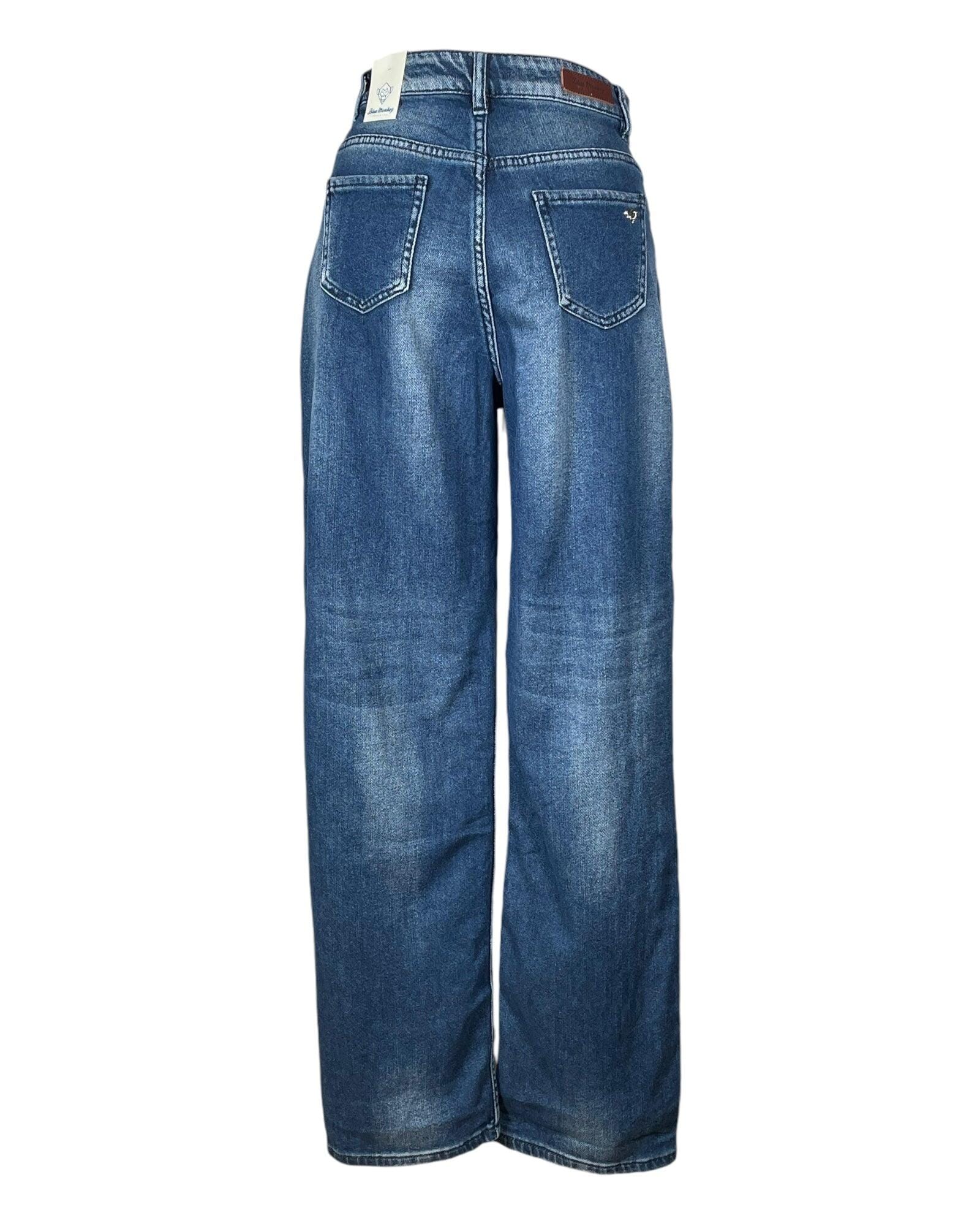 Eva Jeanshose Blue Monkey