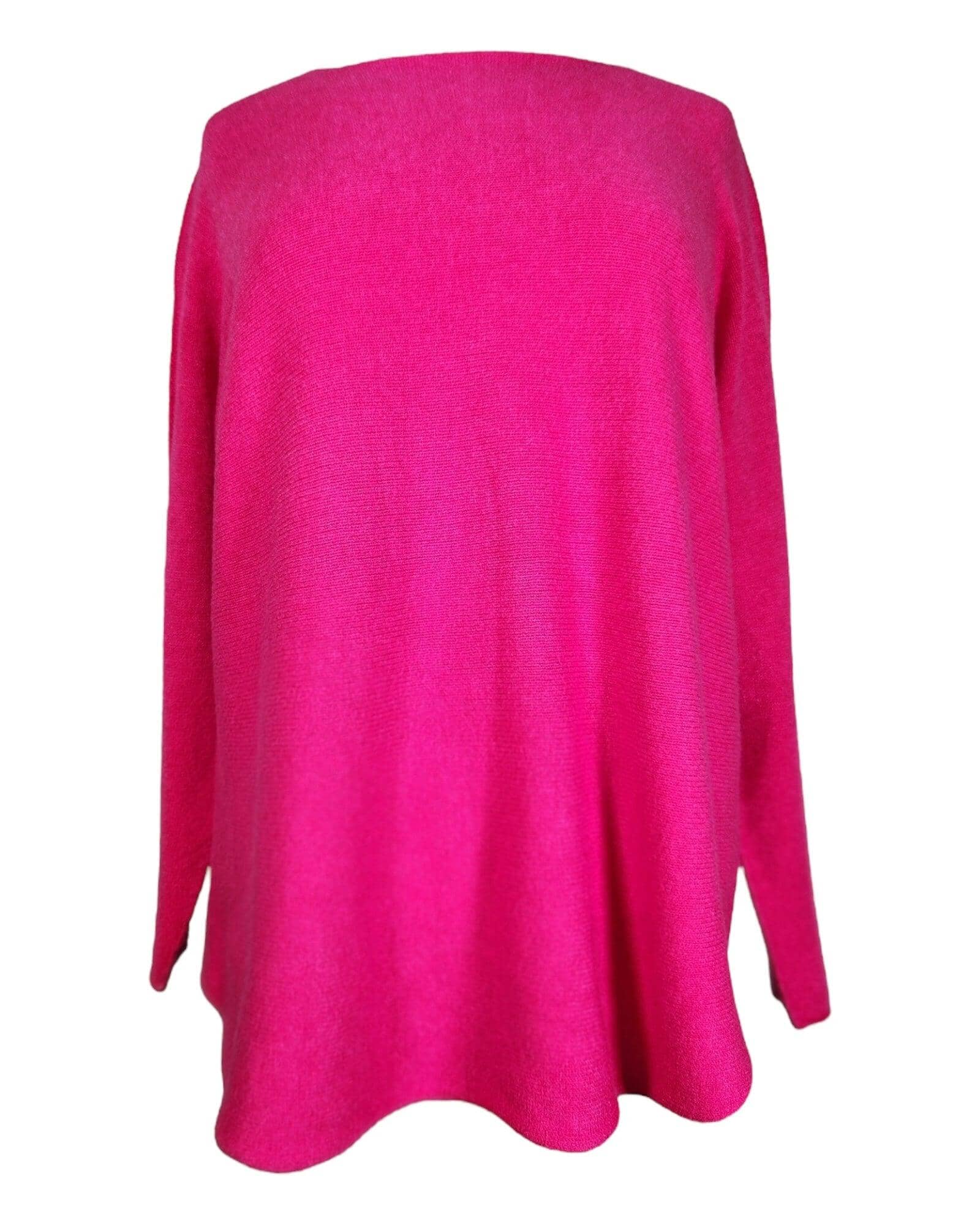Fashion Rundhals Langarm Pullover Kolibri Ulm Pink Einheitsgröße