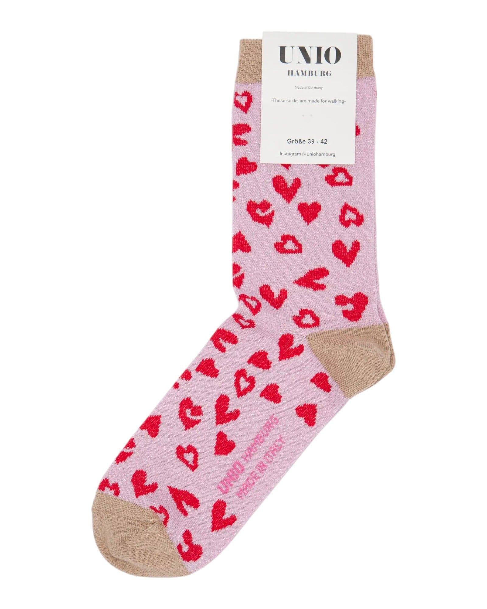 Glam Leo Socken UNIO 12 Rose-Red 36-38