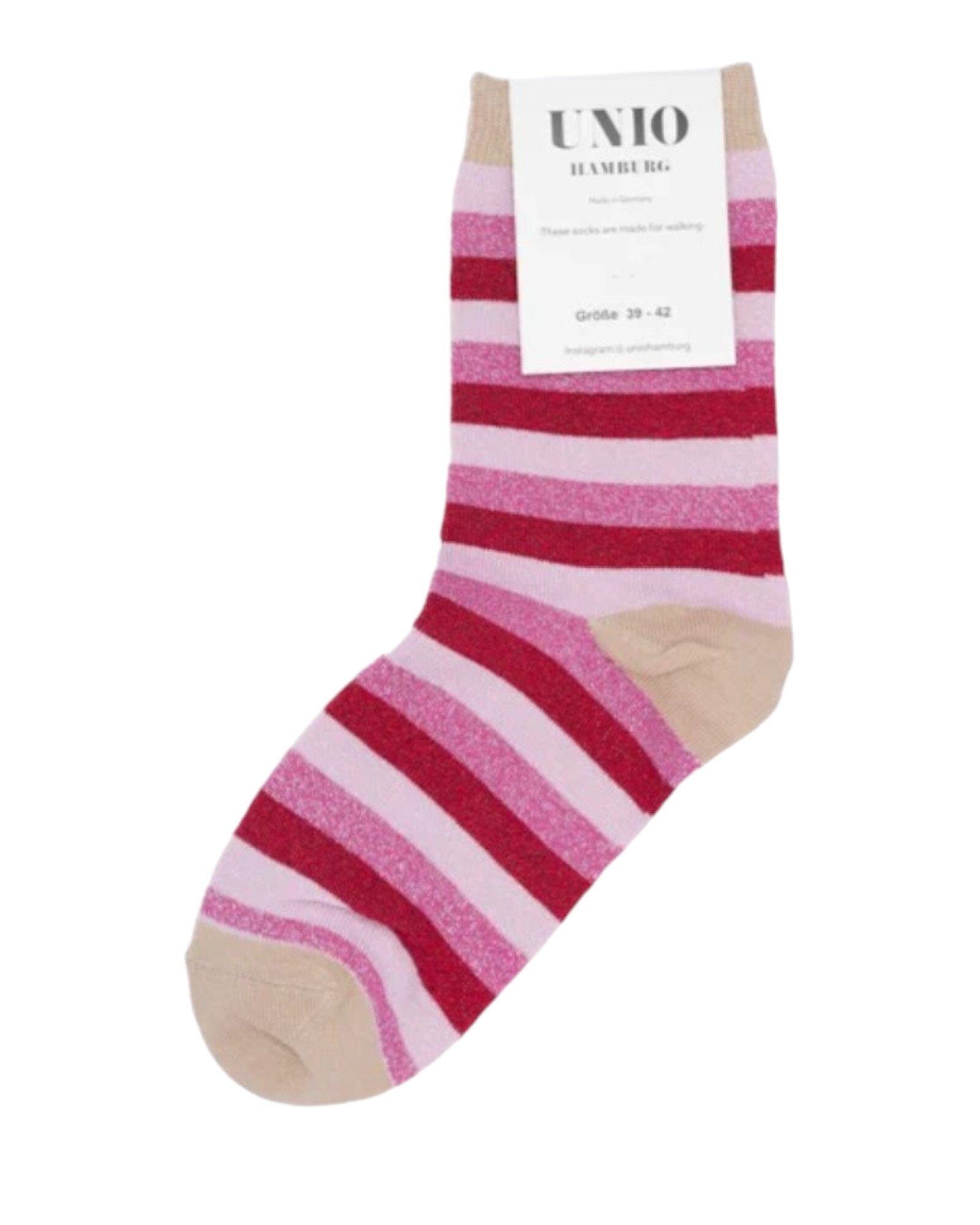 Glam Stripe Socken UNIO 02 Toast-Multi 36-38