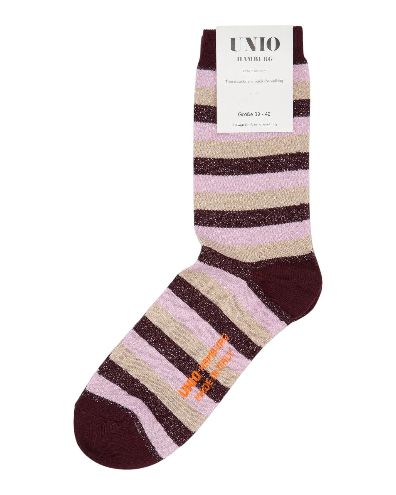 Glam Stripe Socken UNIO 07 Multi Bordeaux 36-38