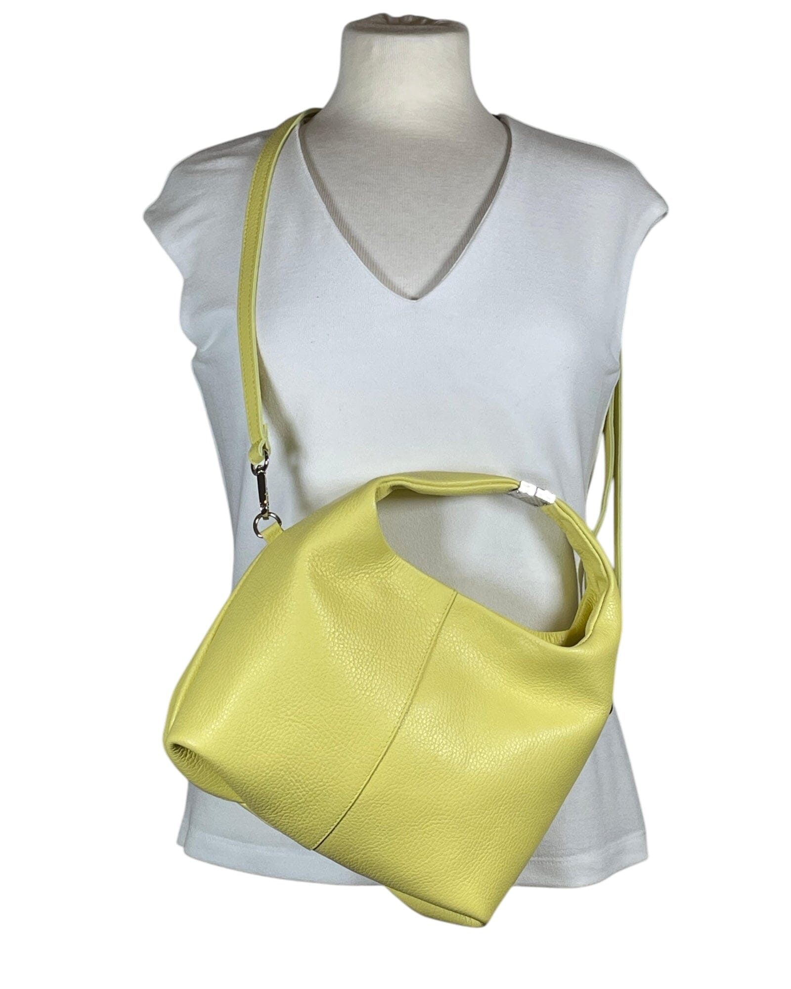 Henkeltasche Metallverschluss Handtasche Kolibri Ulm Lime ca. 24cmx 22cm