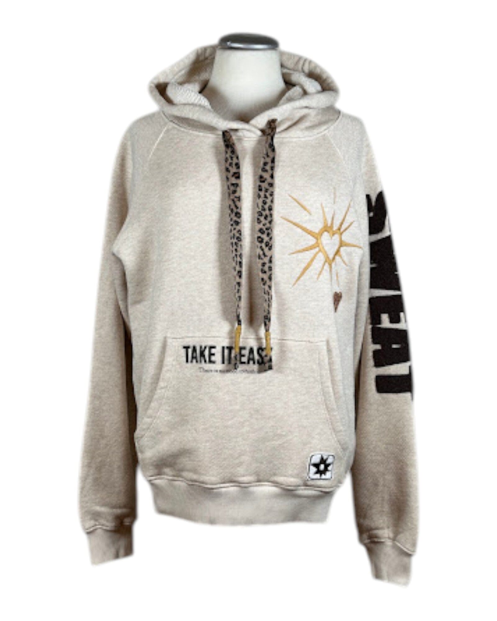 Hoodie Melange Hoodie Grace 103 Cream S