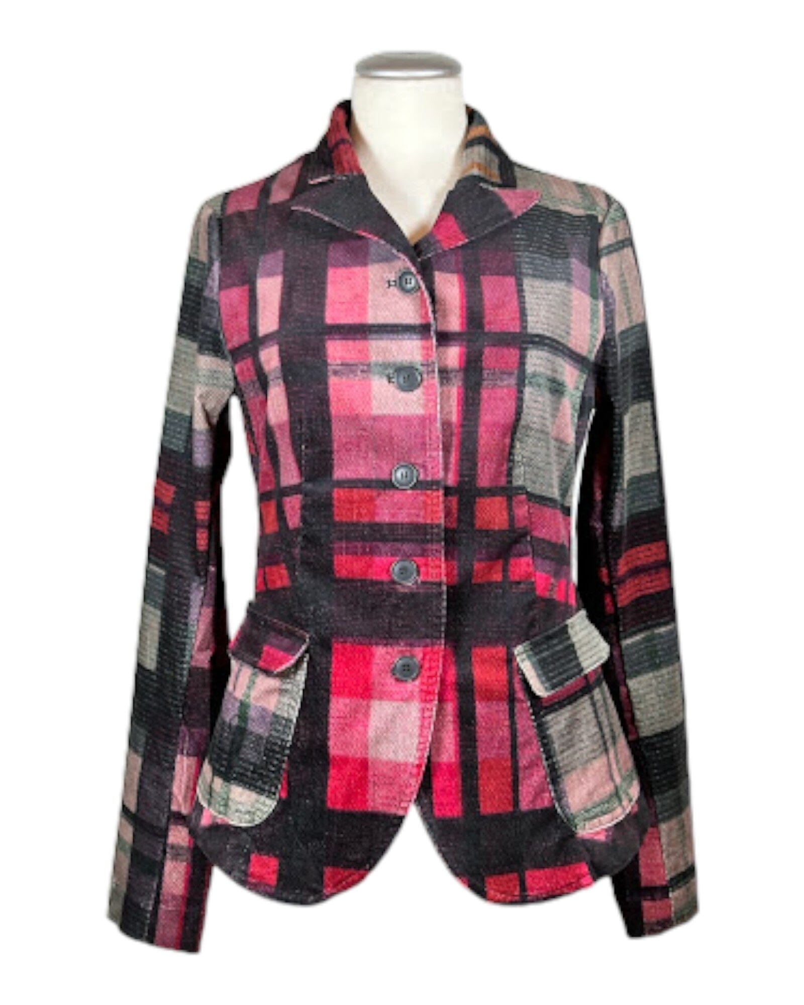 Jacke Blazer Rundholz Black Label 552 Check Multicolor S