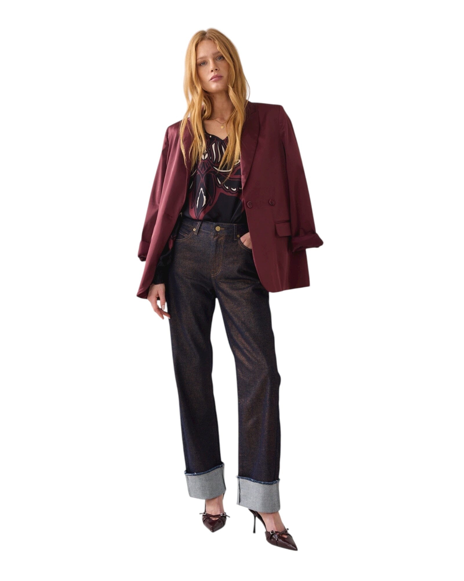 Jeans Straight Leg Jeanshose Summum Woman