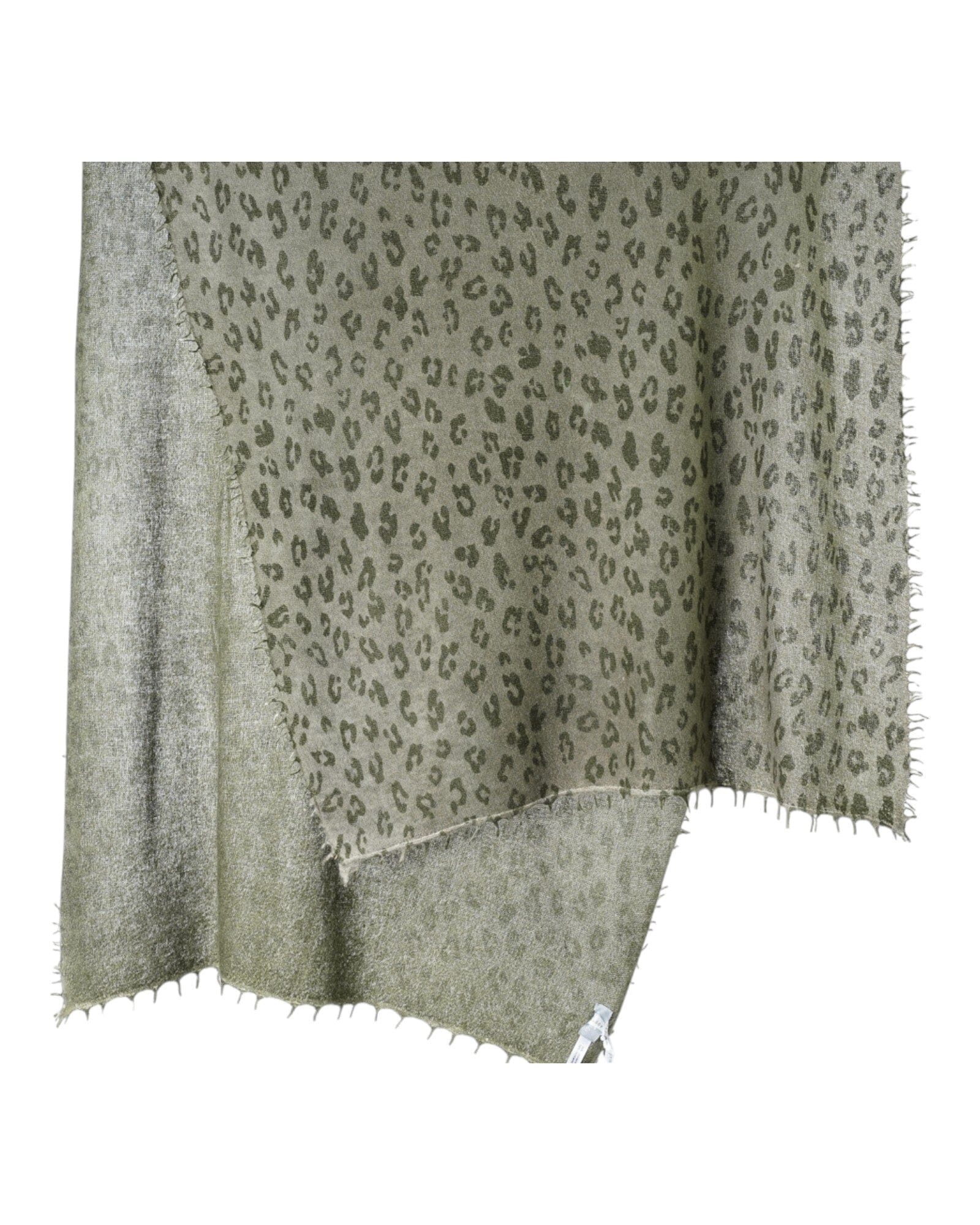 Kaschmir Leo Kaschmirschal Ahmaddy 4 Olivegrau 70x190cm