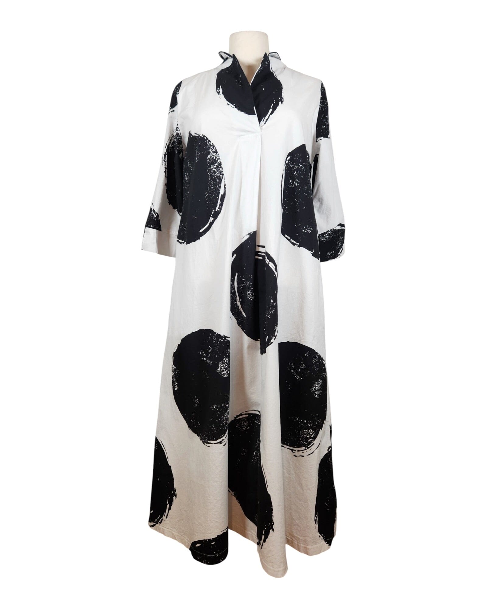 Kleid A-Linie Kleid Elli Schwarz/Weiß 1