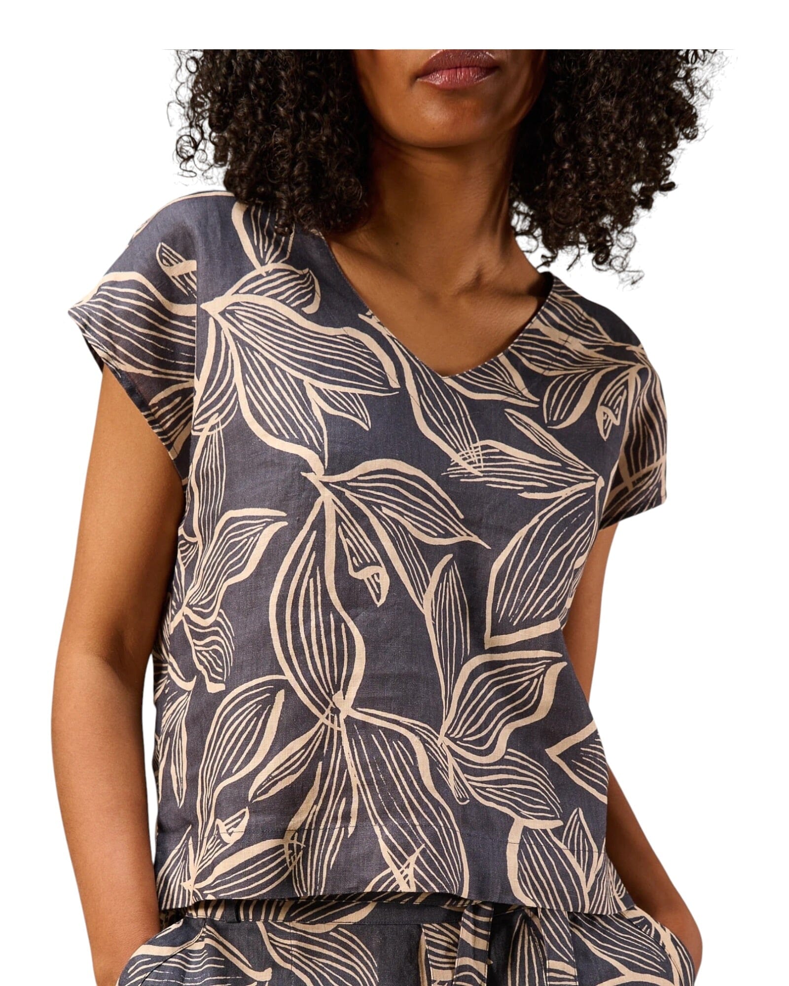 Kurzarm Bluse Bluse Nile