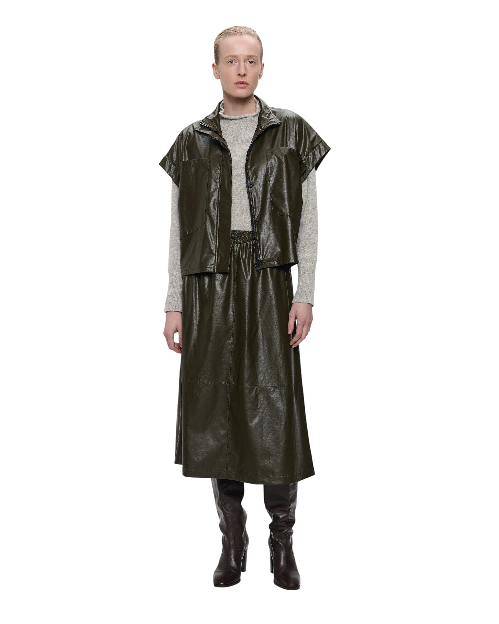Leather Skirt Rock Jane Lushka