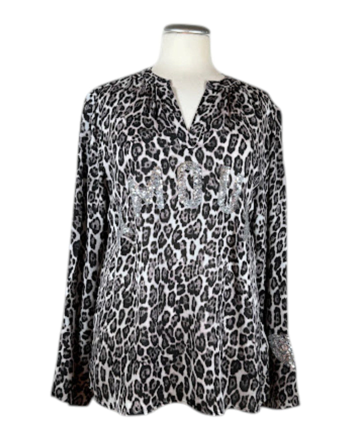 Leobluse AMORE Bluse Grace 212 Grey S