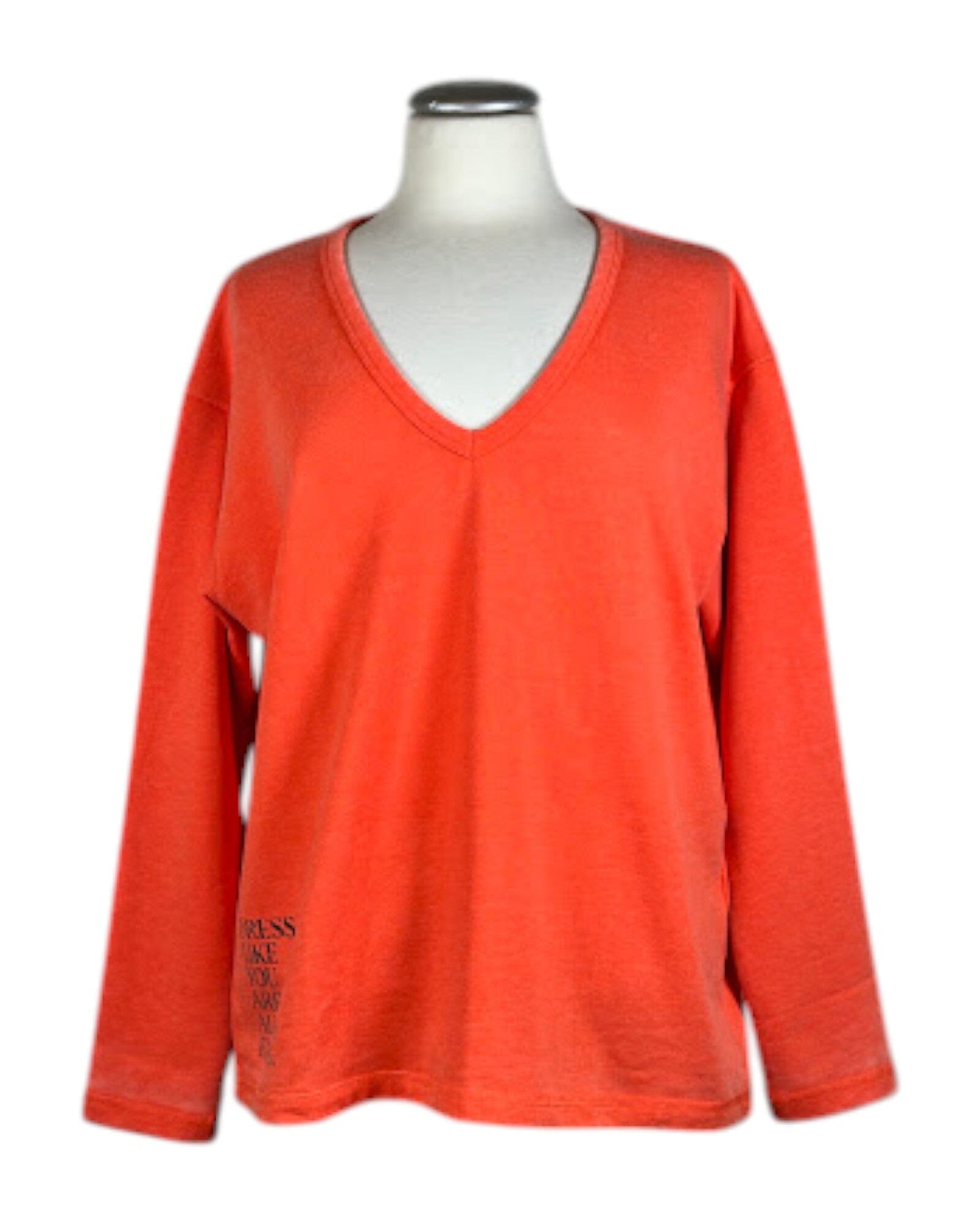 Longsleeve V-Neck Sweatshirt Grace 458 Orange S