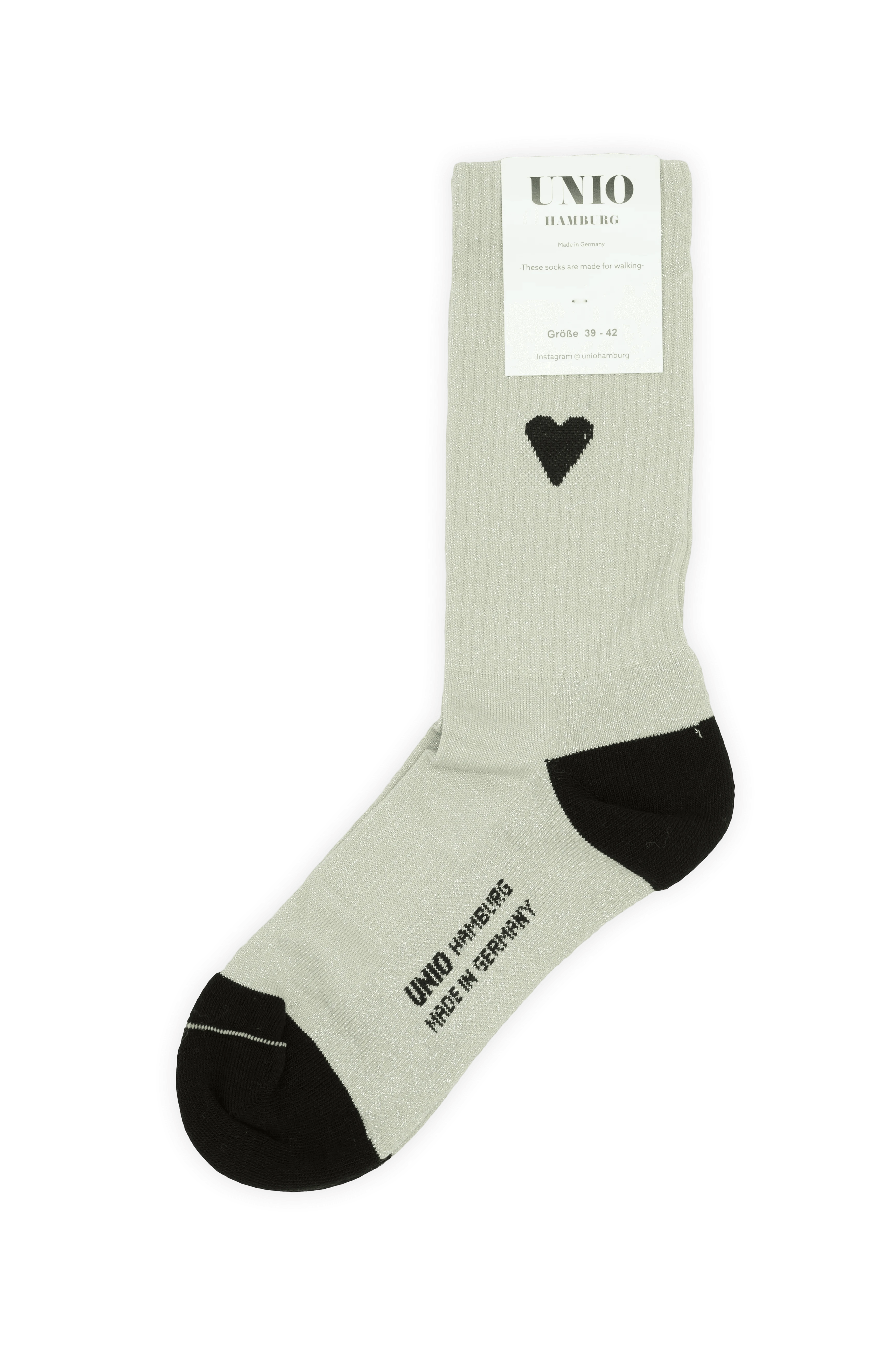 Love Socken UNIO Silver/Black 36-38